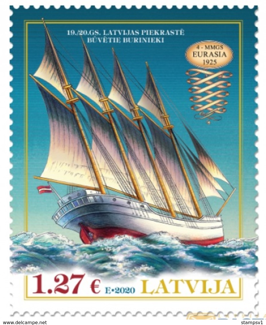 Latvia 2020 History Of Navigation. Ship. Mi 1100 - Lettland