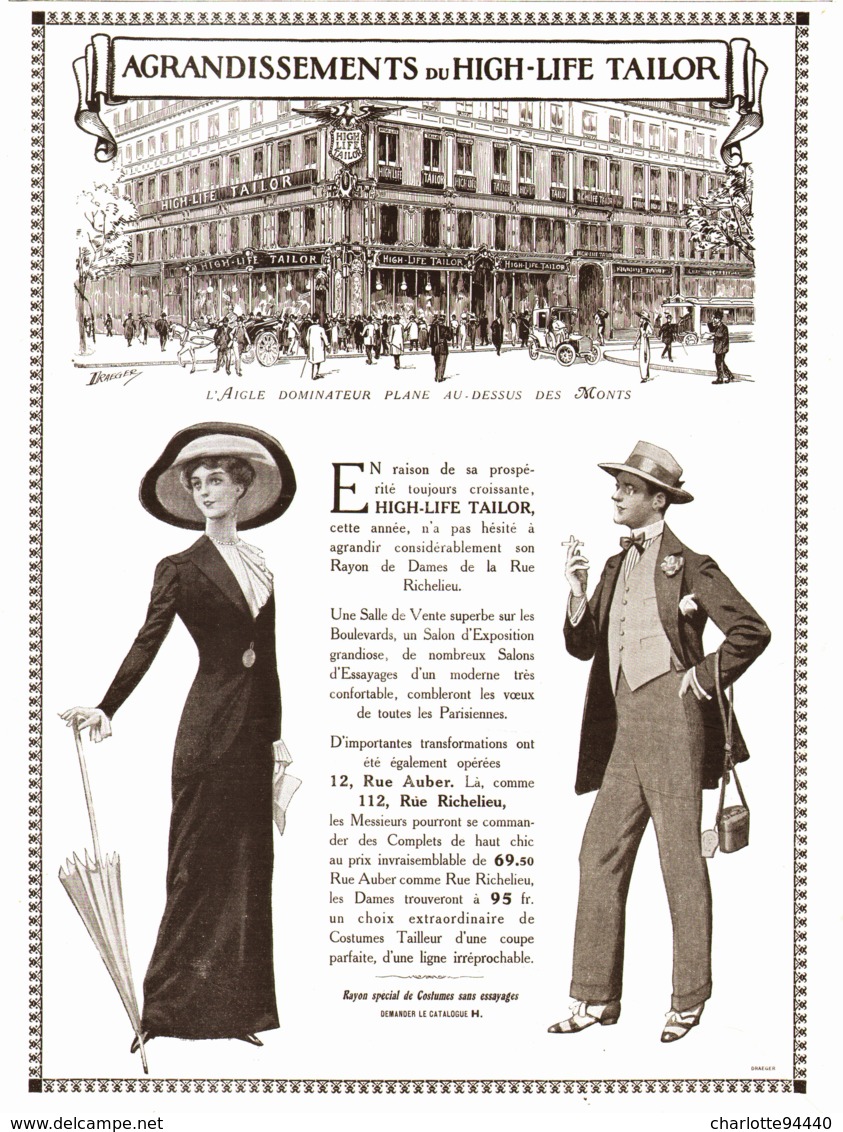 PUB  " HIGH-LIFE-TAILOR "   1911 ( 17 ) - Mode