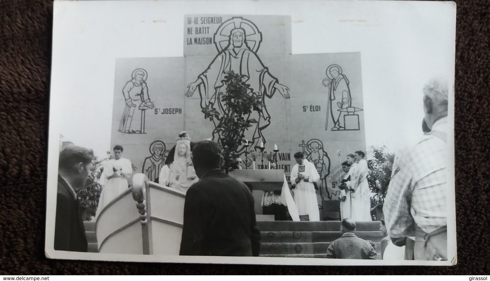 CP CEREMONIE RELIGIEUSE CHRETIENNE CATHOLIQUE ? EXTERIEURE  BATEAU SEIGNEUR ST JOSEPH ST ELOI - Luoghi Santi