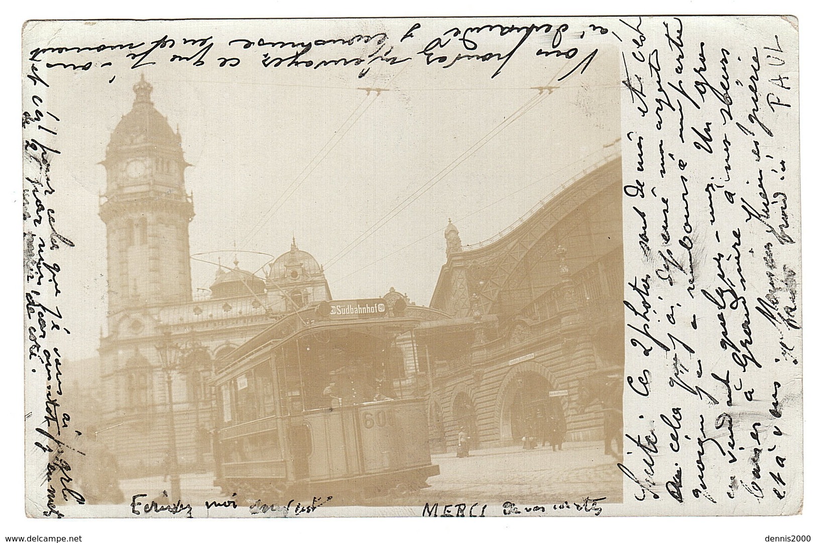 Supposed KOELN - COLOGNE - CARTE PHOTO - PHOTO CARD - Vue D'une Eglise - TRAMWAY - View Of A Church - Koeln