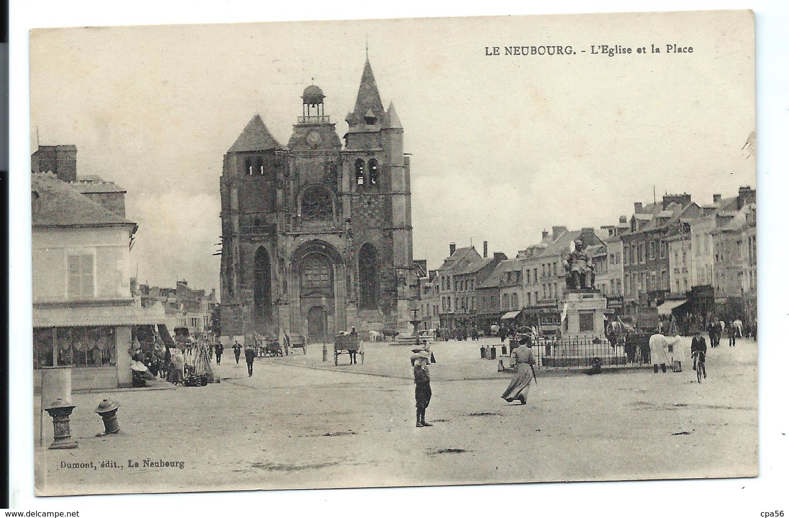 LE NEUBOURG - Place De L'église - EURE - Belle Carte Ancienne - VENTE DIRECTE X - Le Neubourg