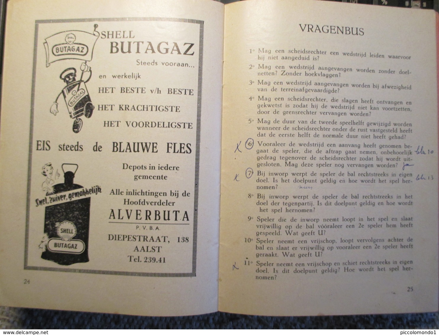 aalst 1955 vriendenkring scheidsrechters voetbal reclame brouwerij bier 28 blz