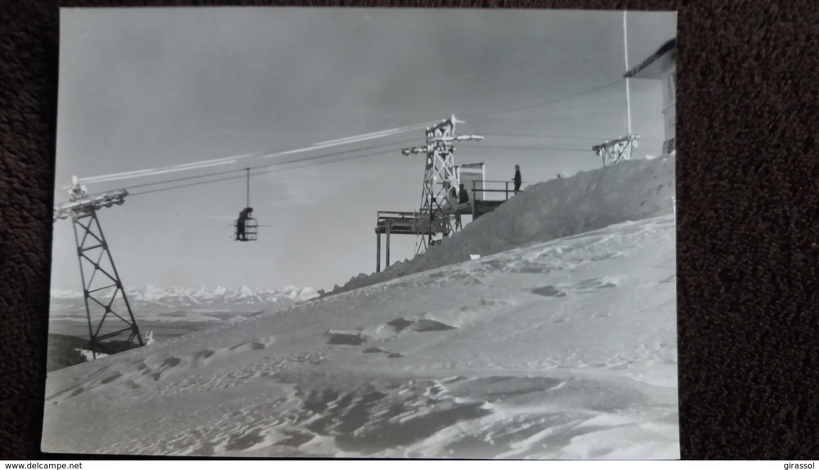 CPSM TELEBENNE DU MONT D OR 1420 M LA GARE DU SOMMET RESTAURANT ALPES ED PHOTO ANDRE - Autres & Non Classés