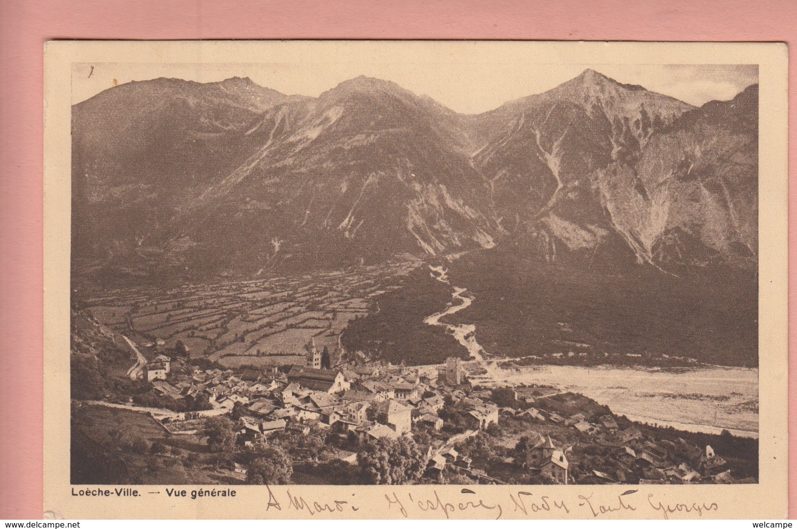 OLD POSTCARD SWITZERLAND - SCHWEIZ - SUISSE -   -  LOECHE-VILLE  1919 - Loèche