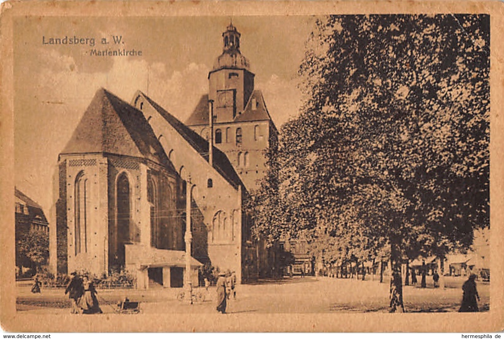 Landsberg Warthe, Gorzów Wielkopolski – Marienkirche, 1919 - Schlesien