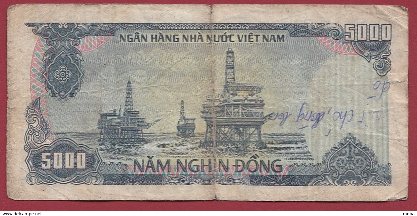 Viêt -Nam 5000 Dong 1987/1989 Dans L 'état - Vietnam