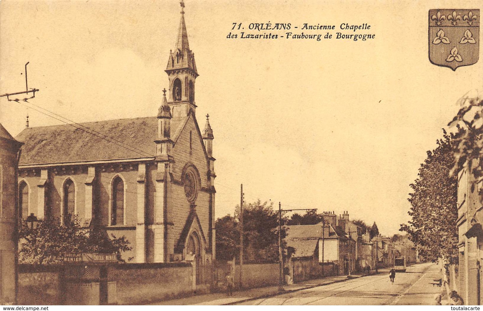 CPA 45 ORLEANS  ANCIENNE CHAPELLE DES LAZARISTES FAUBOURG DE BOURGOGNE - Orleans