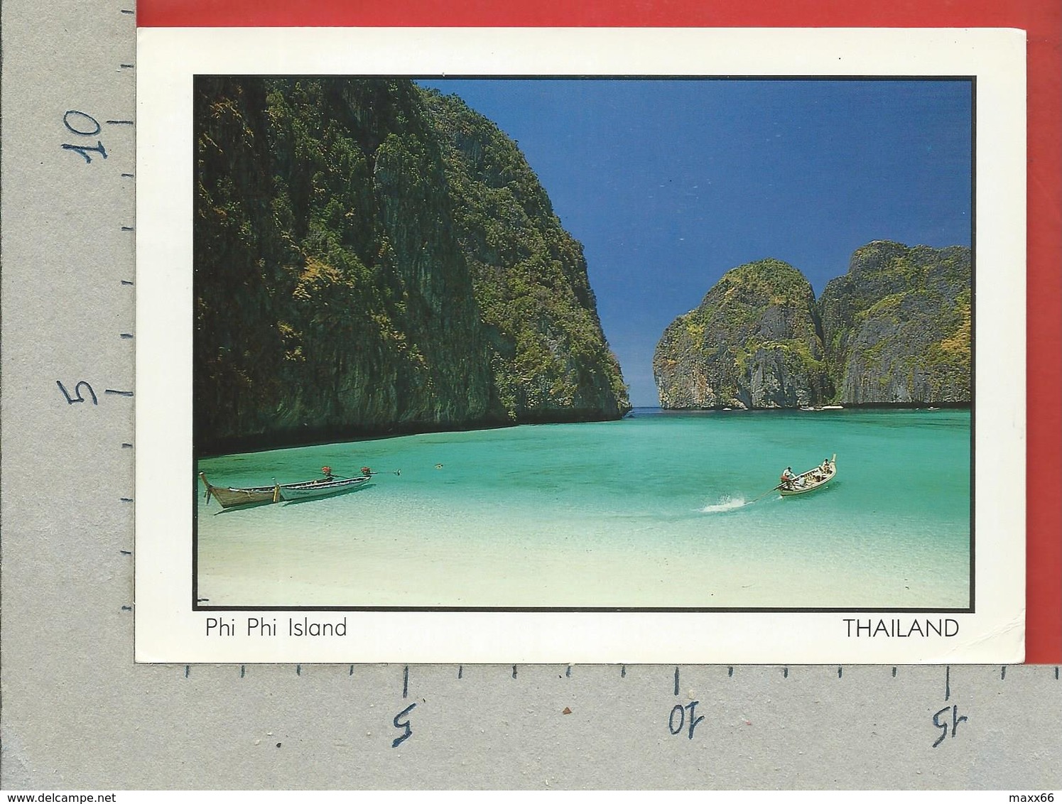 CARTOLINA VG TAILANDIA - PHI PHI ISLAND - Maya Bay - 12 X 16 - 1985 - Tailandia