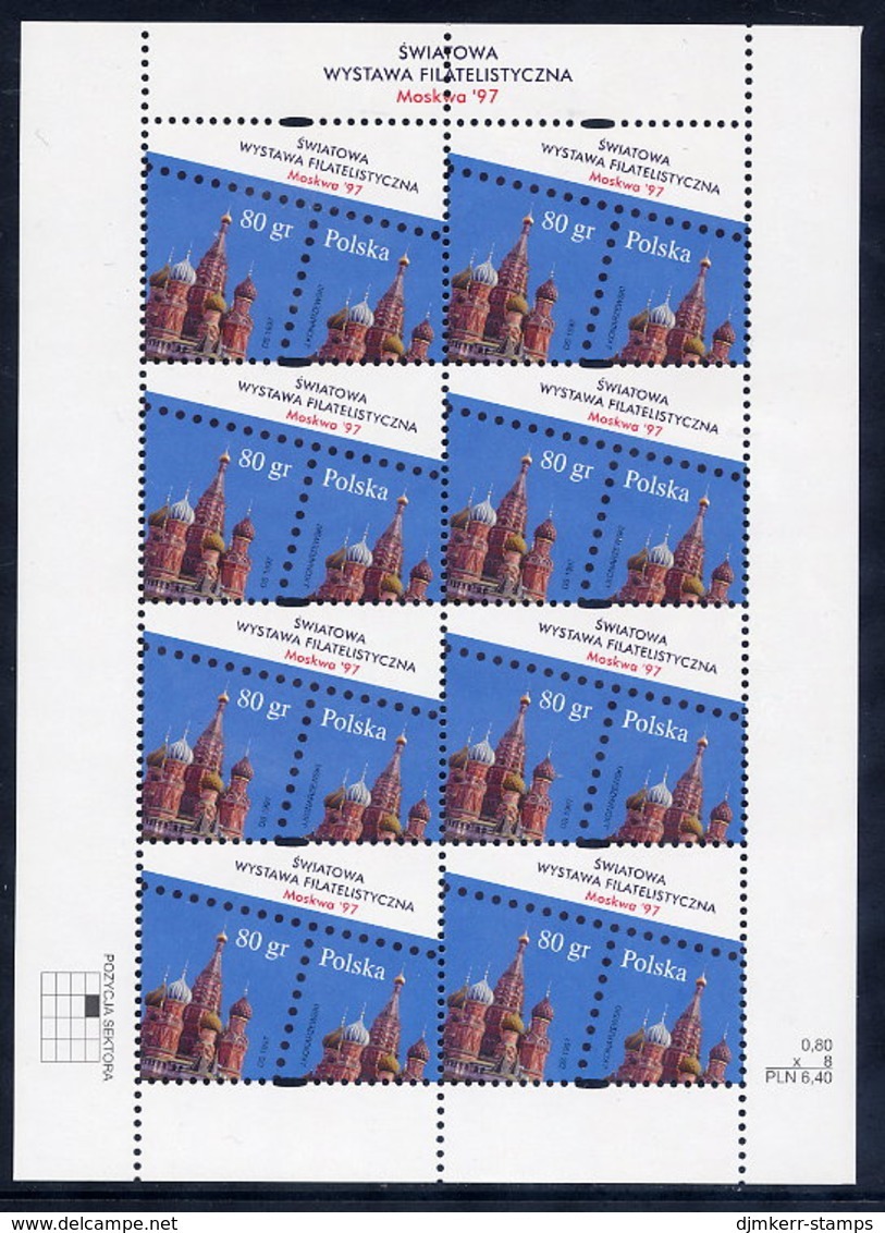 POLAND 1997 MOSKWA '07 Exhibirion Sheet MNH / **  Michel 3677 Kb - Blocs & Feuillets