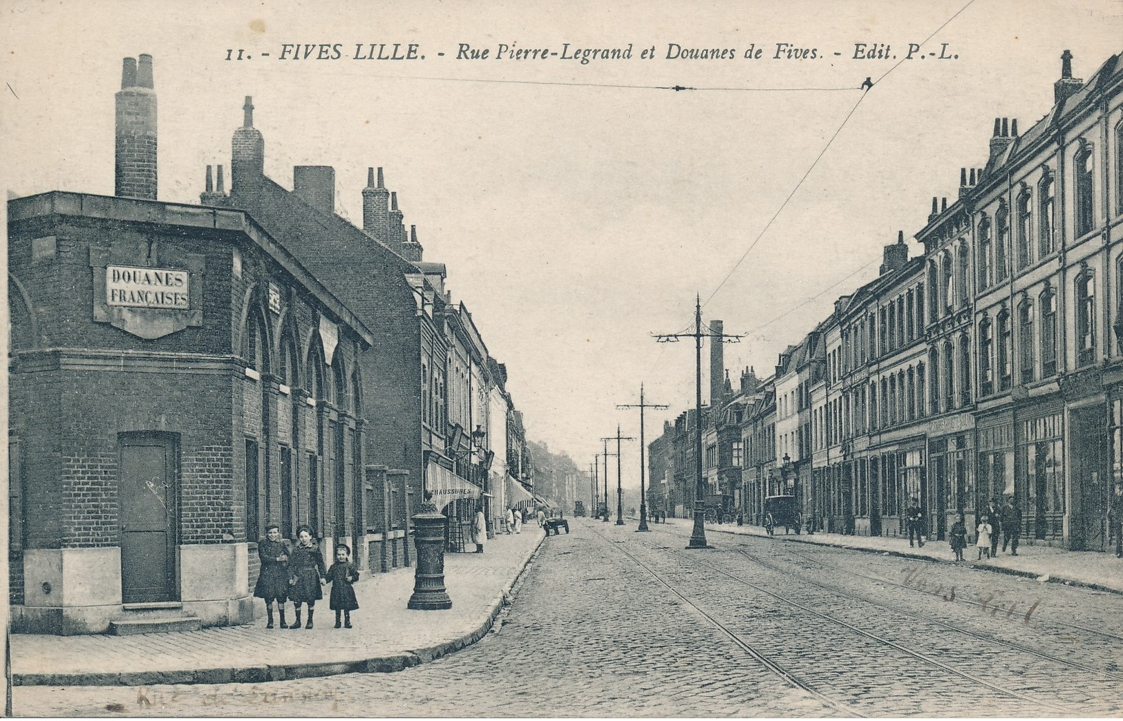 Lille PL 11 Fives Rue P Legrand Et Douane De Fives Peu Courant état Neuf - Lille