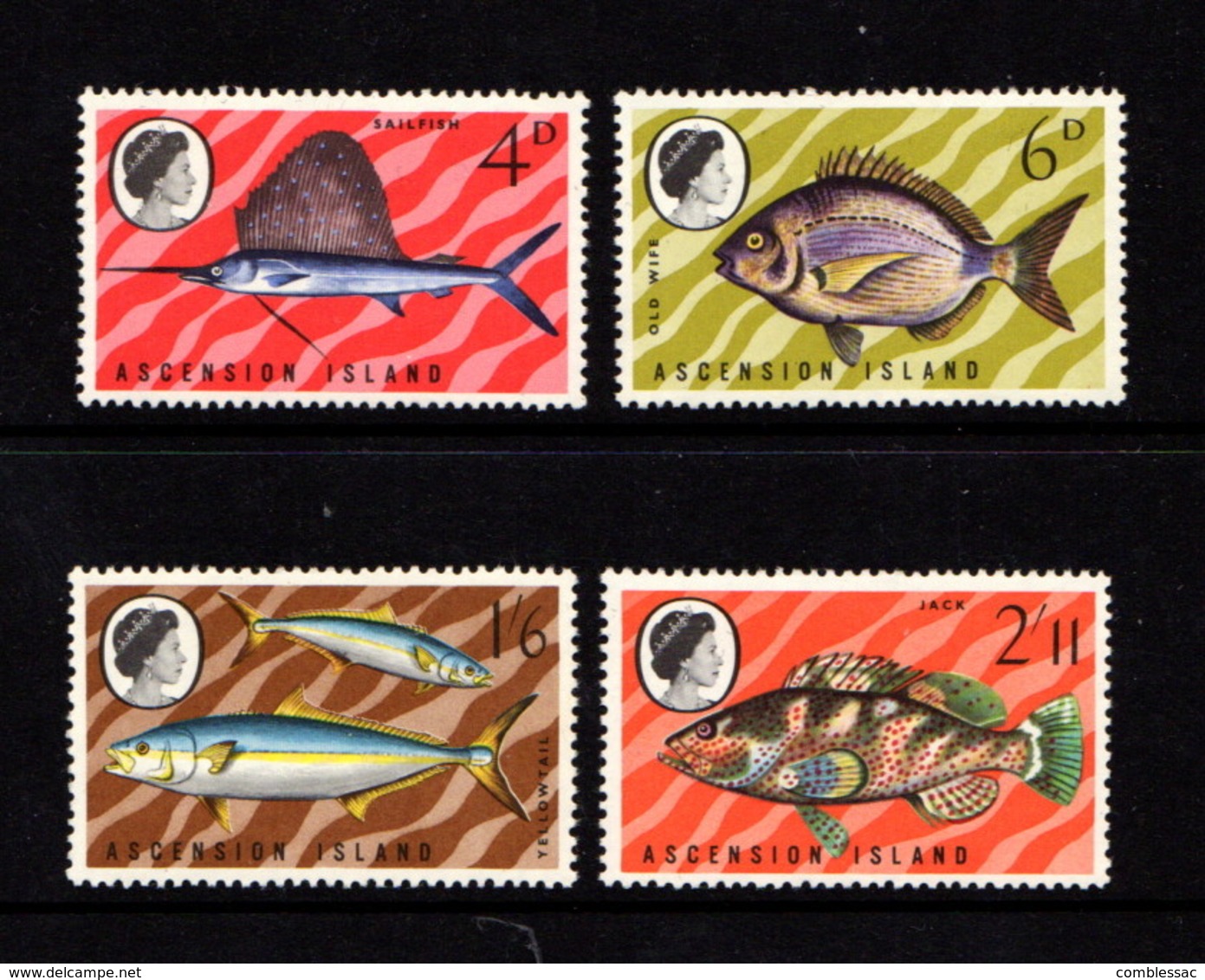 ASCENSION    1969    Fish  ( 2nd  Series )    Set  Of  4    MNH - Ascension