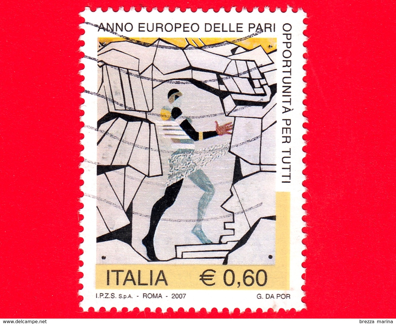 ITALIA - Usato - 2007 - Anno Europeo Delle Pari Opportunità Per Tutti - Trazione Fatale, Opera Di G.da Por - 0.60 - 2001-10: Usati