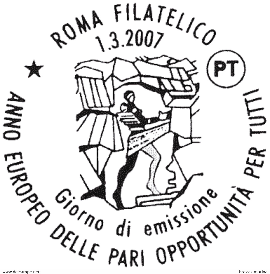 ITALIA - Usato - 2007 - Anno Europeo Delle Pari Opportunità Per Tutti - Trazione Fatale, Opera Di G.da Por - 0.60 - 2001-10: Usati