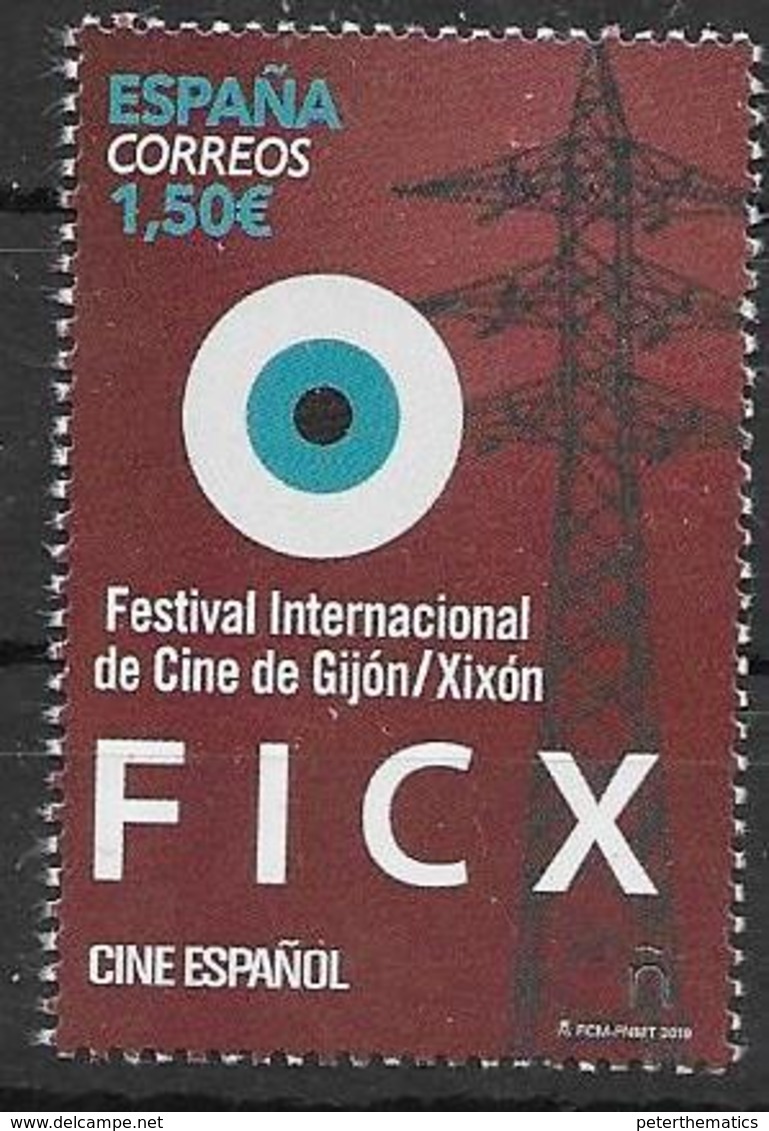 SPAIN, 2019,  MNH, CINEMA, GIJÓN INTERNATIONAL CINEMA FESTIVAL,1v - Cinema