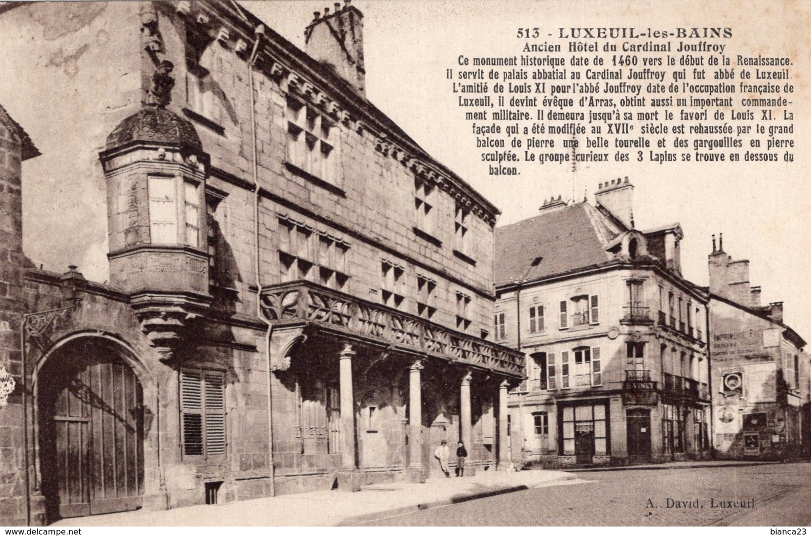 B64954 Cpa Luxeuil Les Bains - Ancien Hôtel Du Cardinal Jouffroy - Luxeuil Les Bains