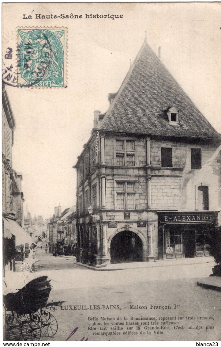 B65011 Cpa Luxeuil - Maison François 1er - Luxeuil Les Bains