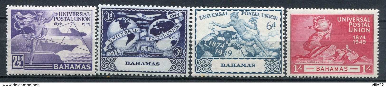 Bahamas Mi# 155-8 Postfrisch MNH - UPU 1949 - 1859-1963 Kronenkolonie