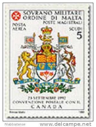 1993 - PA 48 Convenzione Con Canada ---- - Malte (Ordre De)