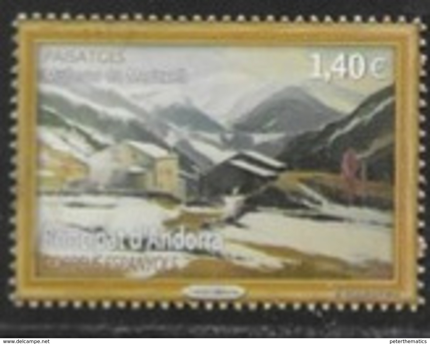 SPANISH ANDORRA, 2019, MNH, LANDSCAPES, MOUNTAINS, MOLLERES, 1v - Other & Unclassified