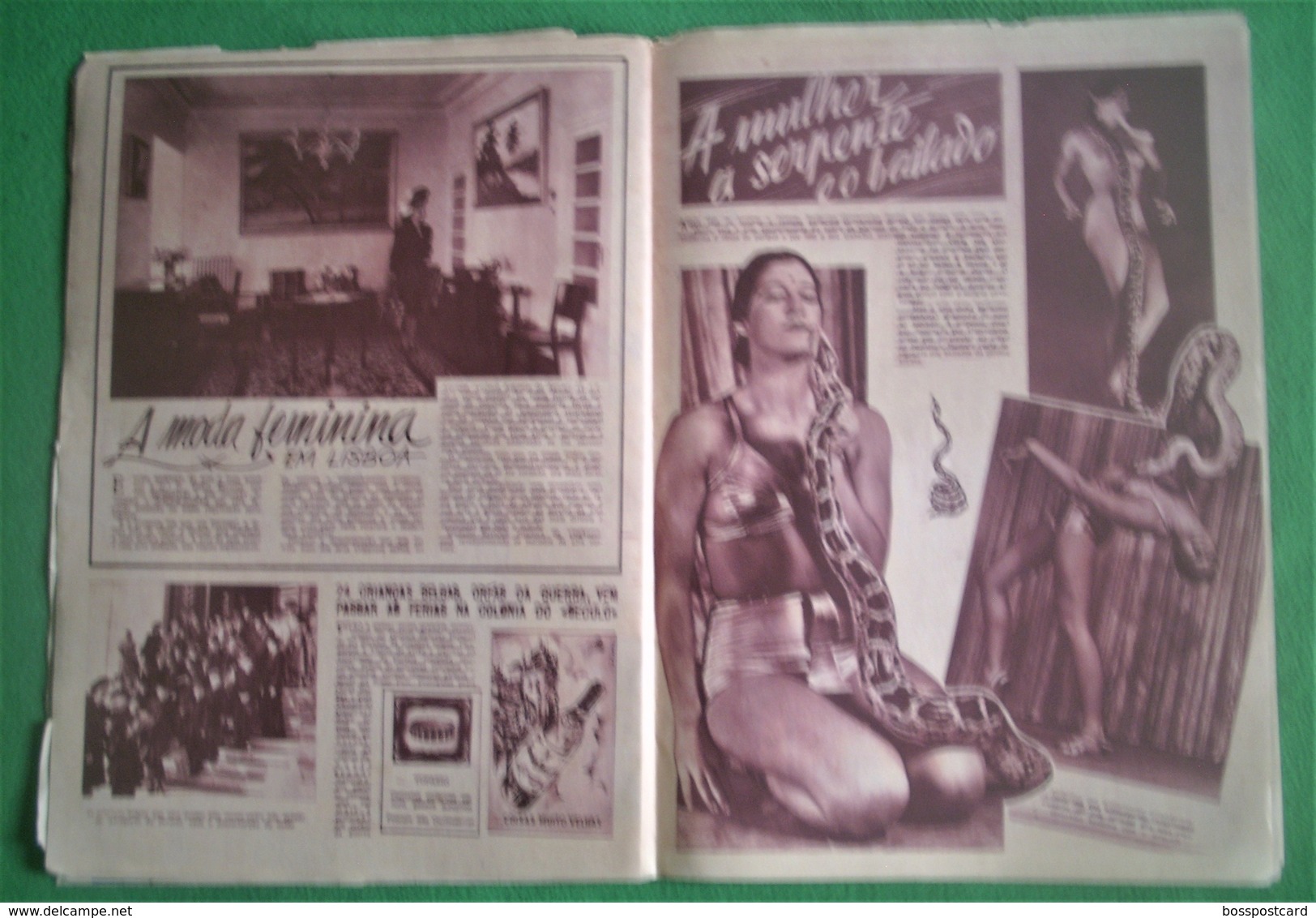 Lisboa - Portugal - Revista O Século Ilustrtado de 1946 - Hermínia Silva - Fado - Música - Cinema - Teatro