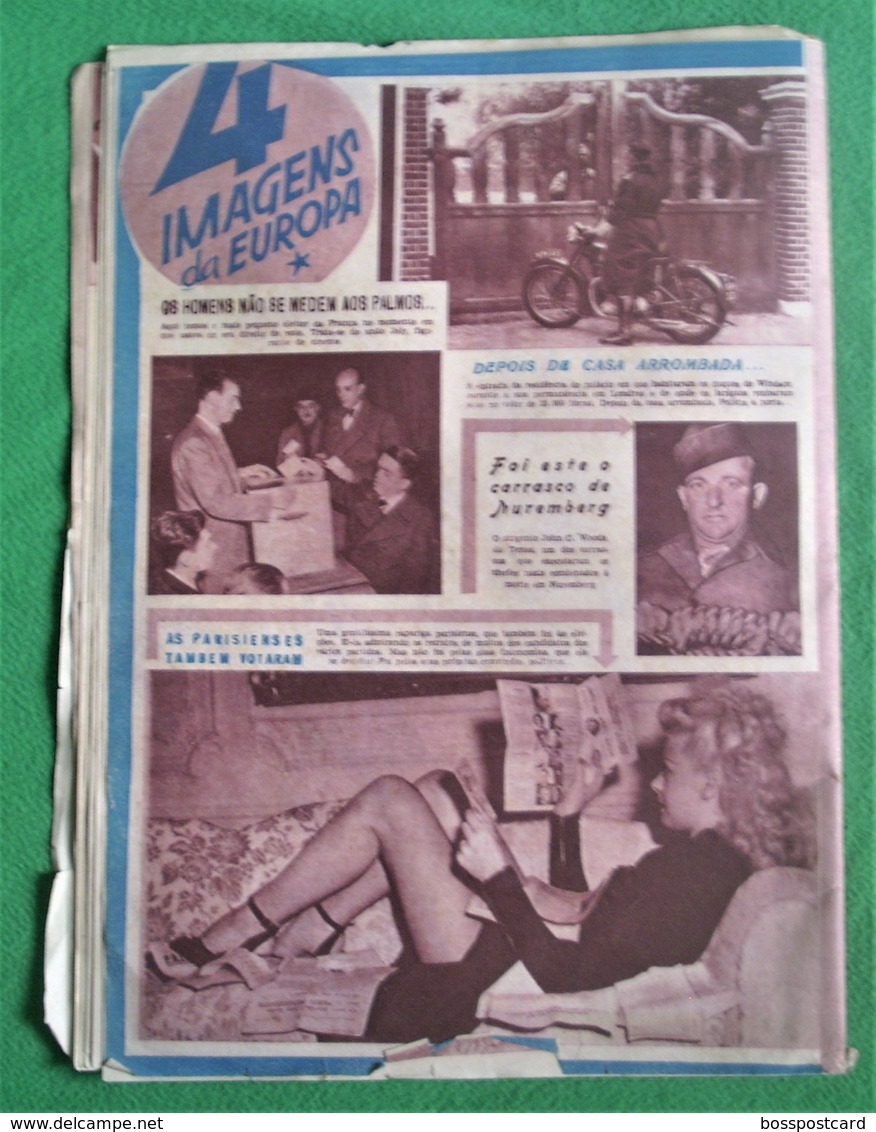 Lisboa - Portugal - Revista O Século Ilustrtado de 1946 - Hermínia Silva - Fado - Música - Cinema - Teatro