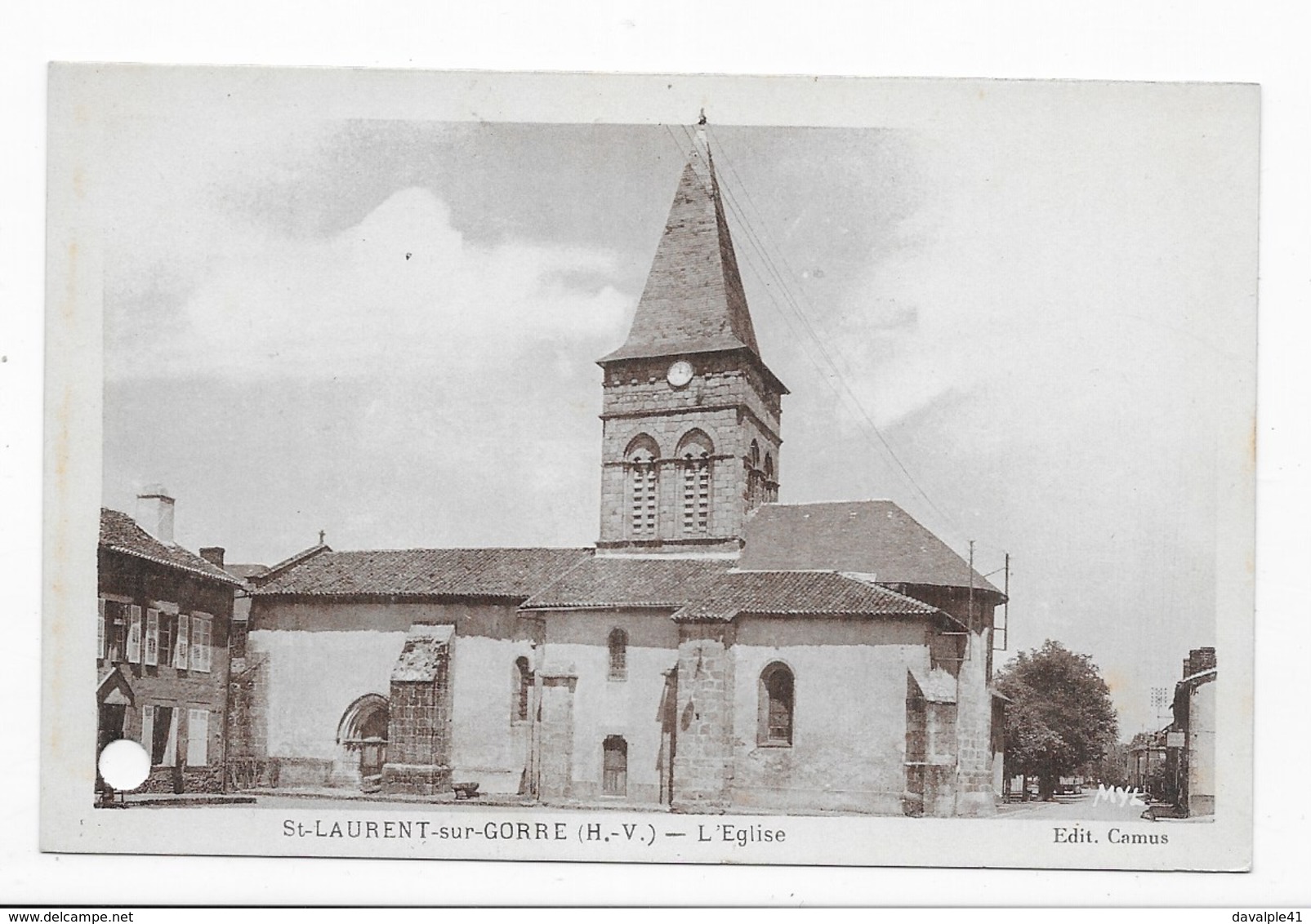 87    SAINT  LAURENT  Sur GORRE   L'EGLISE      2 SCANS - Saint Laurent Sur Gorre