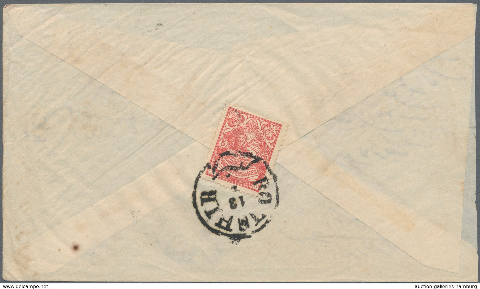 Iran: 1894/1904, Three Franked Domestic Letters Each With Single Franking On Reverse As There Are 5 - Iran