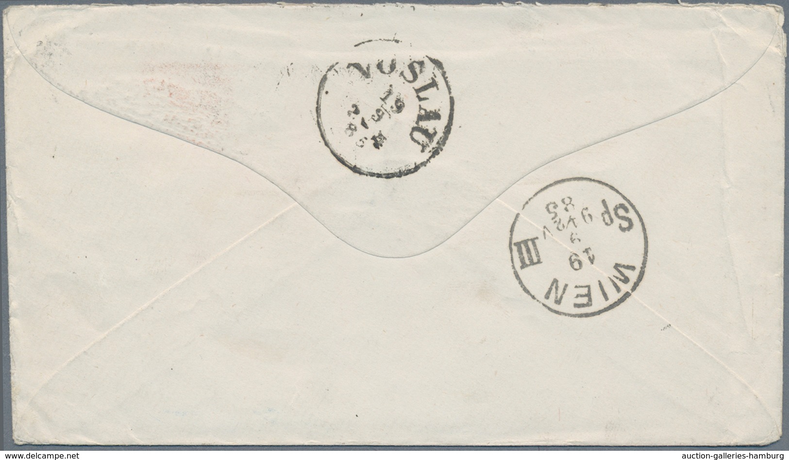 Neusüdwales: 1885, Business Envelope With 3 And 6 Pence QV From SYDNEY, N.S.W. With Hand Written Not - Cartas & Documentos