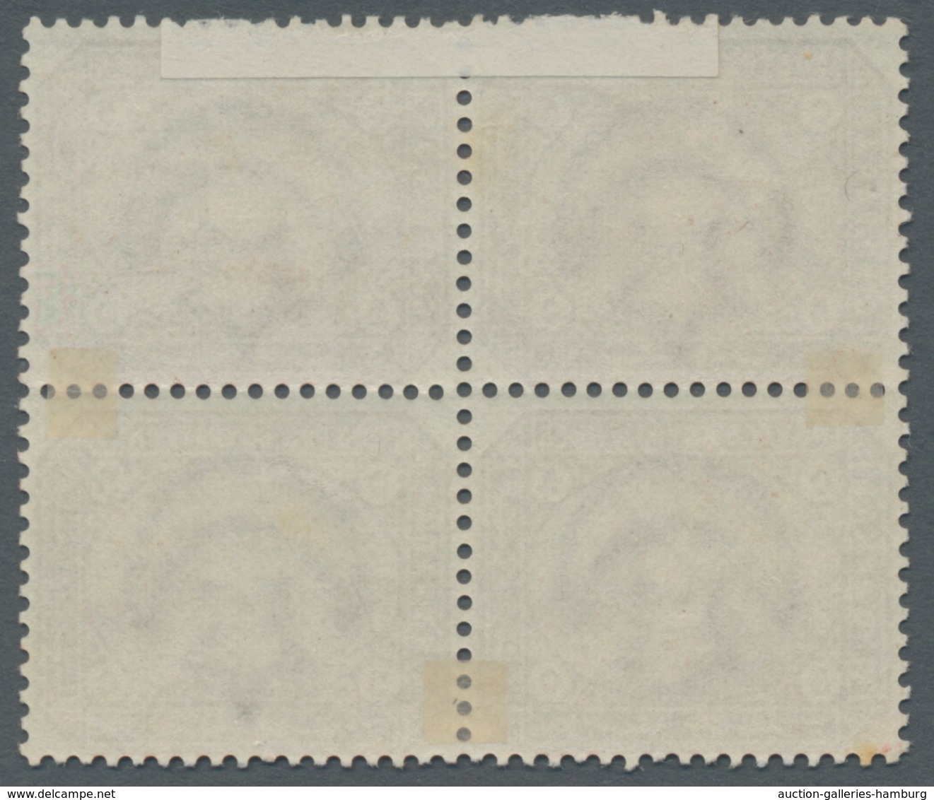 Ägypten: 1879, 5pa Brown Block Of Four With Inverted Watermark, Fine Mint Orig. Gum, SG 44a, 480 GBP - 1866-1914 Khedivato De Egipto