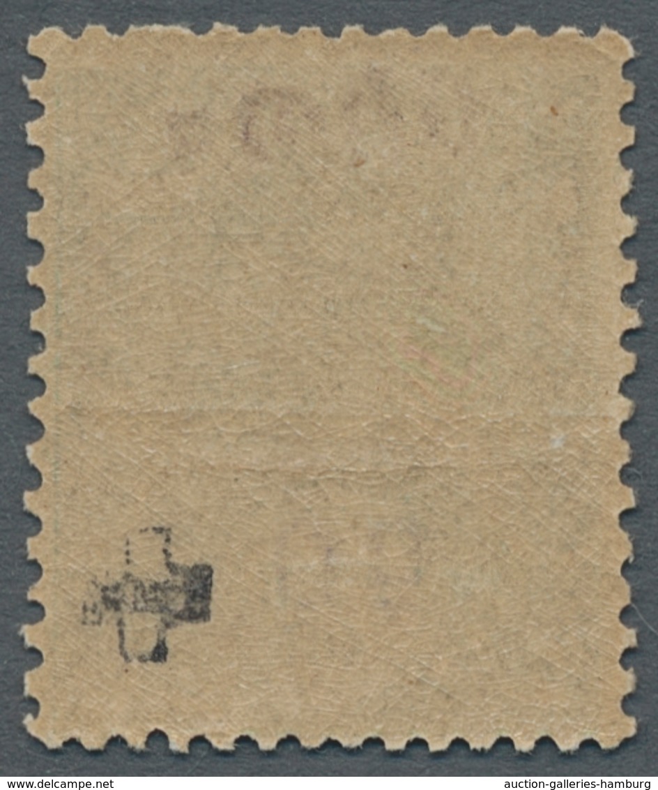 Äthiopien: 1905, "05 C. Harar Provisional With Inverted Value Numeral Imprint In Blue Or Violet", Mi - Etiopía