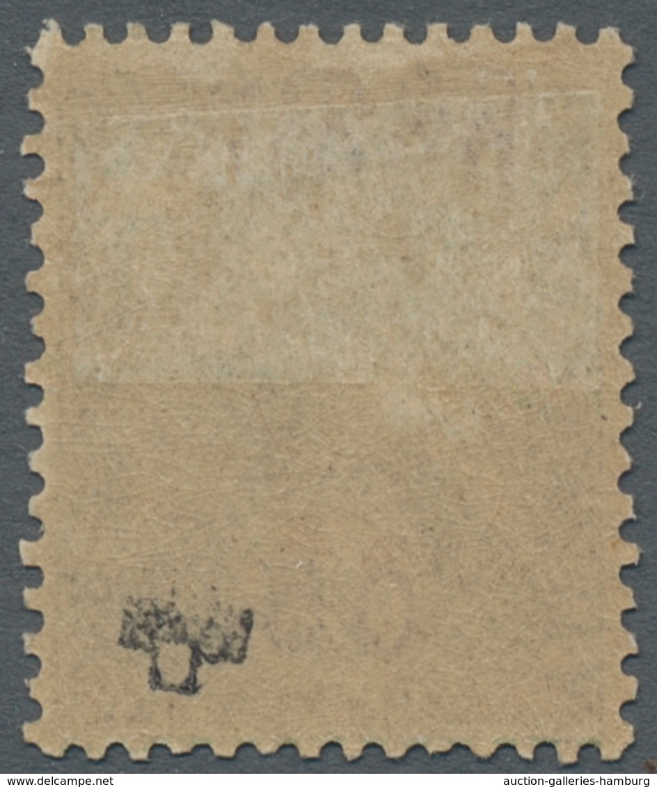 Äthiopien: 1905, "05 C. Harar-Provisorium", Stamped Value With Protection Imprint In Black And Value - Ethiopia