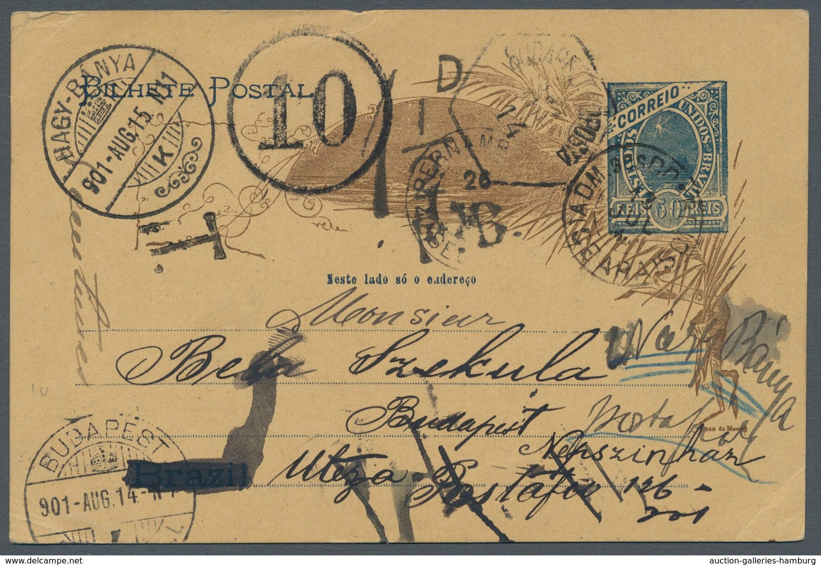 Brasilien - Ganzsachen: 1905 And 1915 Respectively, Two Interesting Postal Stationary Issue "Bay Of - Enteros Postales