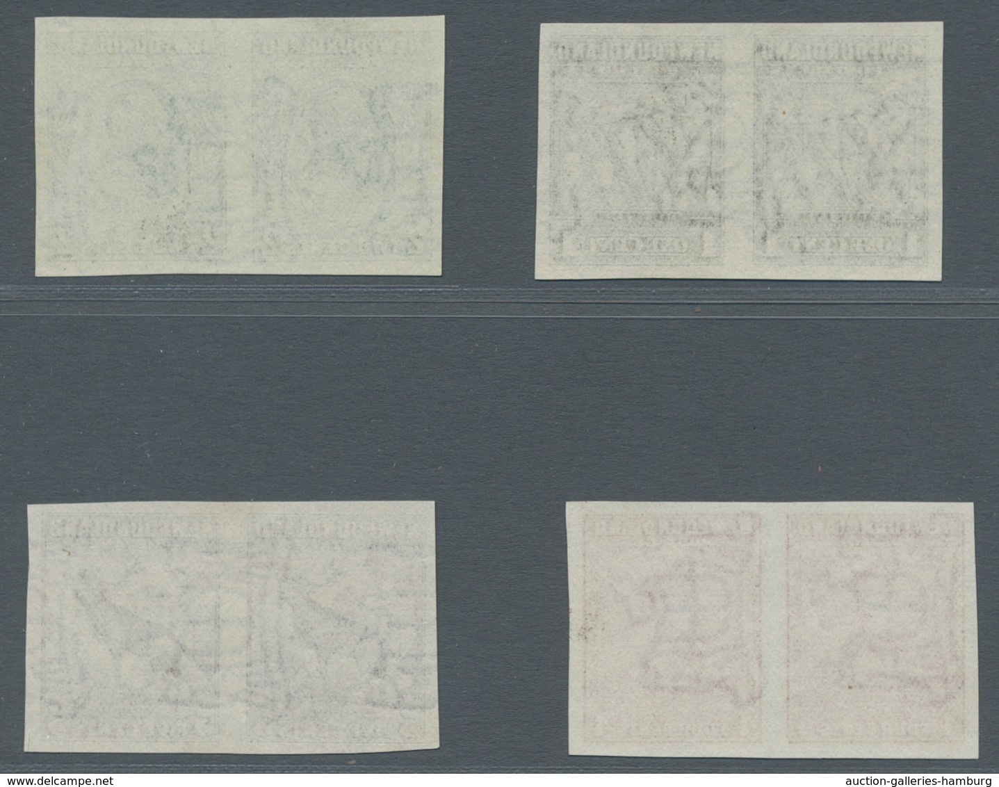 Neufundland: 1932, Freimarkenausgabe, 1, 2, 4 Und 5 Cents, Jeweils Ungezähnt In Postfrischem Paar. T - 1857-1861
