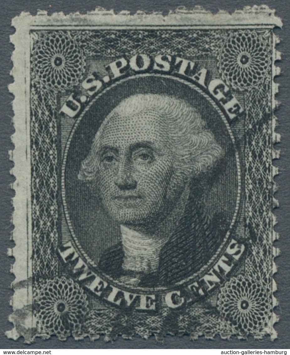Vereinigte Staaten Von Amerika: 1859, "12 C. Black, Type II", Used, Very Fresh And Fine, Expertised - Usados