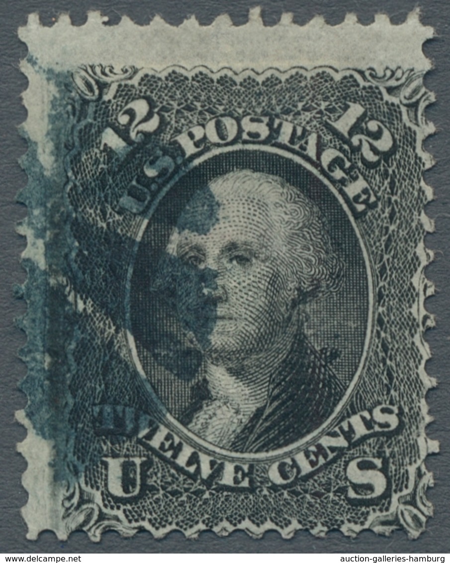 Vereinigte Staaten Von Amerika: 1867, "12 C. Black, Grill F", Used, Very Fresh And Fine, Scott No. 9 - Used Stamps