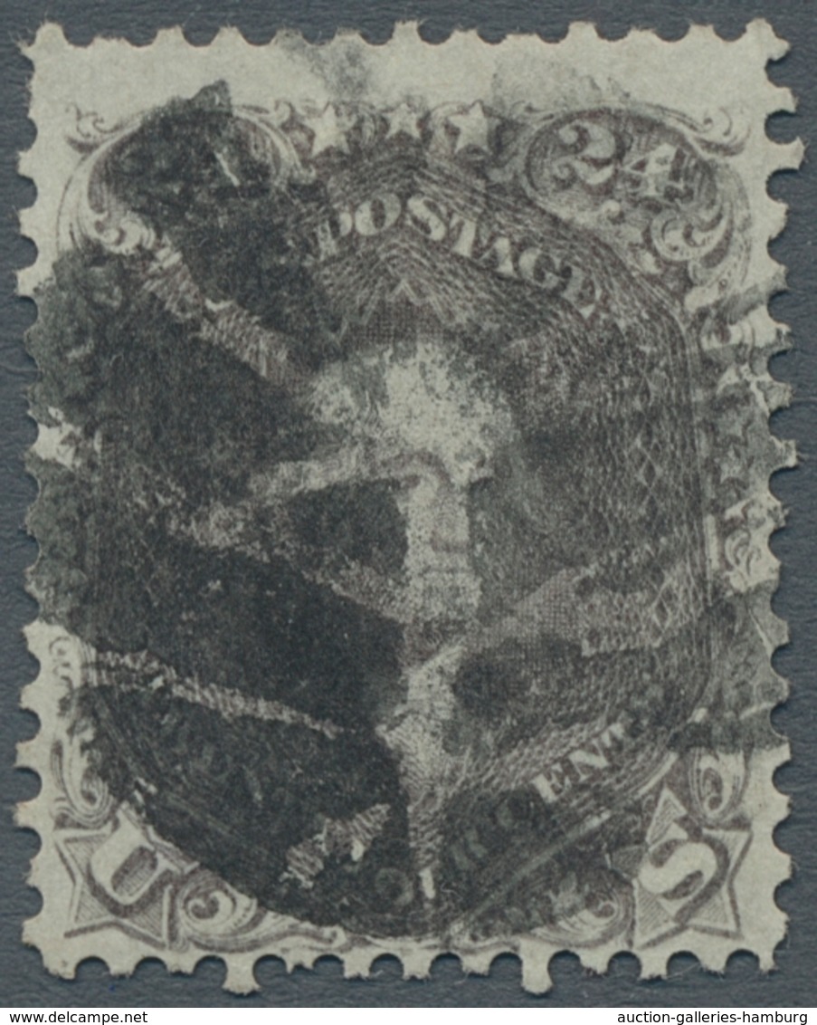 Vereinigte Staaten Von Amerika: 1862, "24 C. Grey", Used, Very Fresh And Fine, Scott No. 78 B, USD 4 - Usados