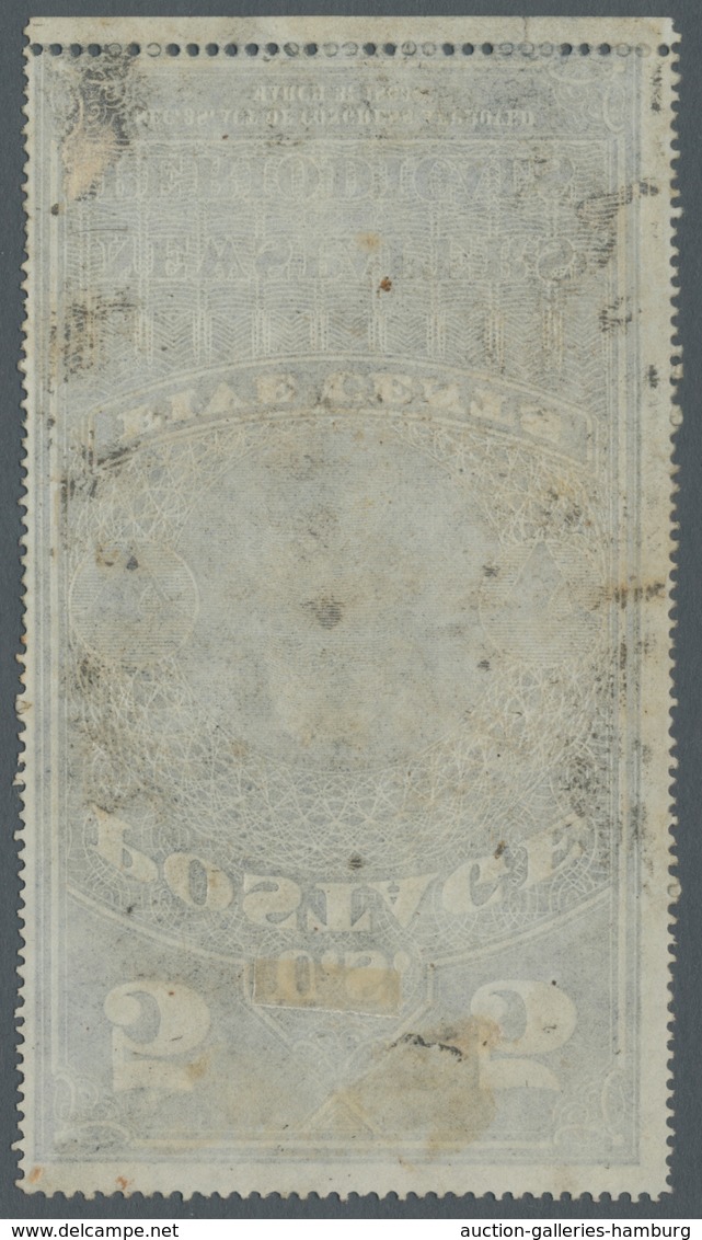 Vereinigte Staaten Von Amerika - Zeitungsmarken: 1867, Newspaper And Periodical Stamps, 5 Cents Blue - Periódicos & Gacetas