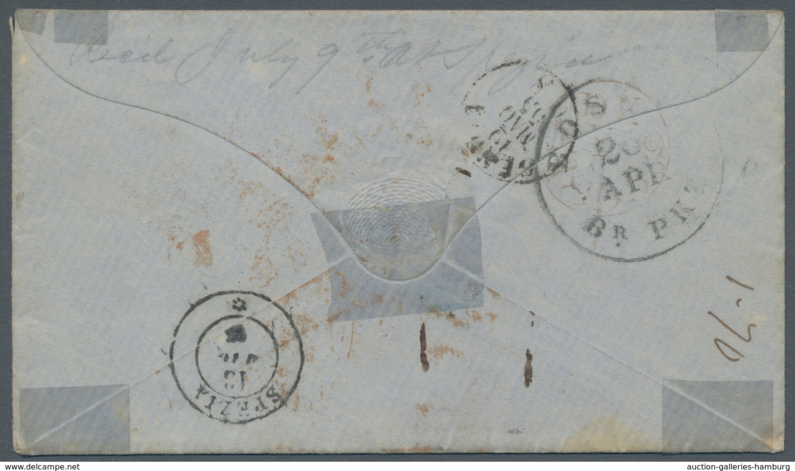 Vereinigte Staaten Von Amerika - Militärpost / Feldpost: 1855, KRIMKRIEG - Brief Aus Baltimore, Geri - Otros & Sin Clasificación