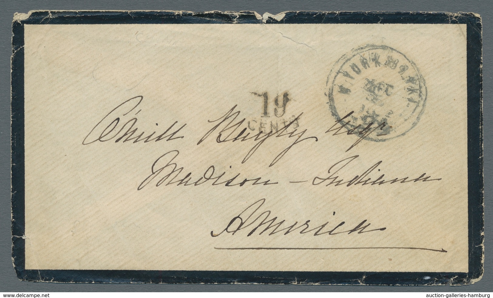 Vereinigte Staaten Von Amerika - Transatlantik-Mail: 1862-1870, Drei Briefe Aus Großbritannien In Di - Other & Unclassified