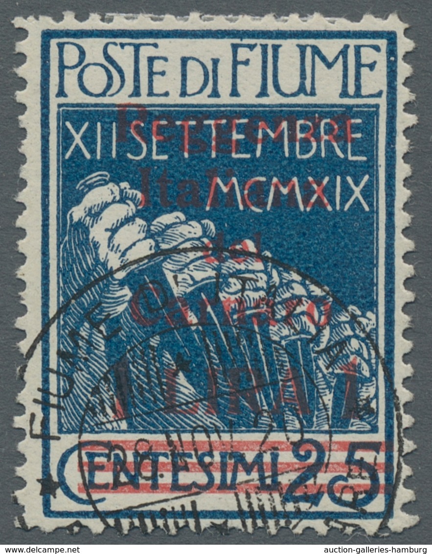 Fiume - Besetzung Der Carnaro-Inseln: 1920,"Carnaro-Inseln"-Freimarken Bis Auf Mi.Nr. 6 Kpl. Satz Vo - Fiume