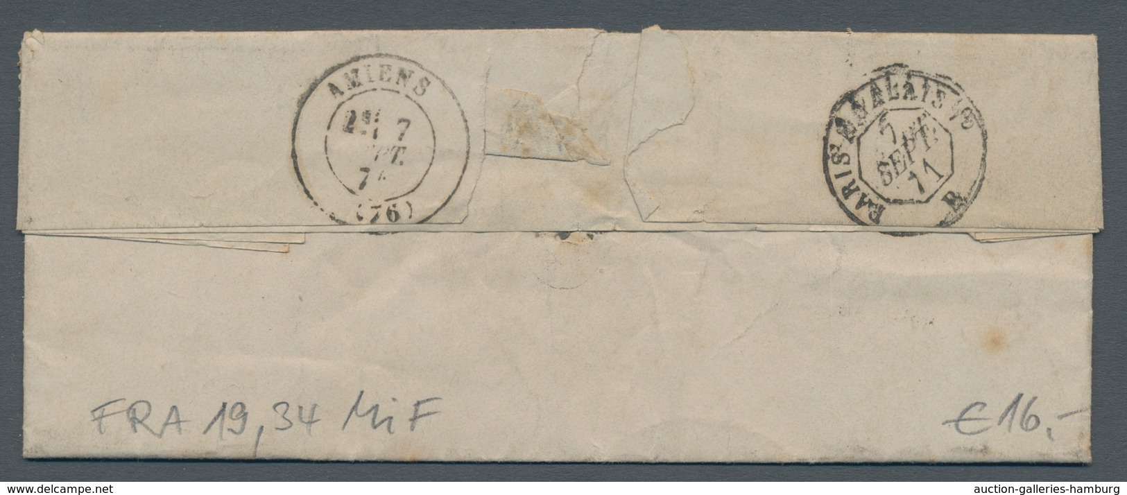 Frankreich: 1862, "Napoleon III." Vier Stück Der 5 Centime Grün Gezähnt Alle Entwertet Mit Nummernst - Used Stamps