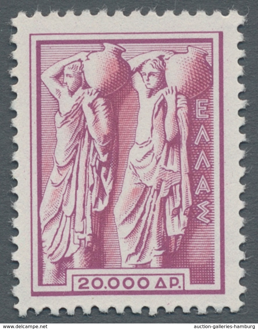 Griechenland: 1954, Definitives", Mint Never Hinged, Very Fine, Mi. 320,--. ÷ 1954, "Freimarken", Po - Otros & Sin Clasificación