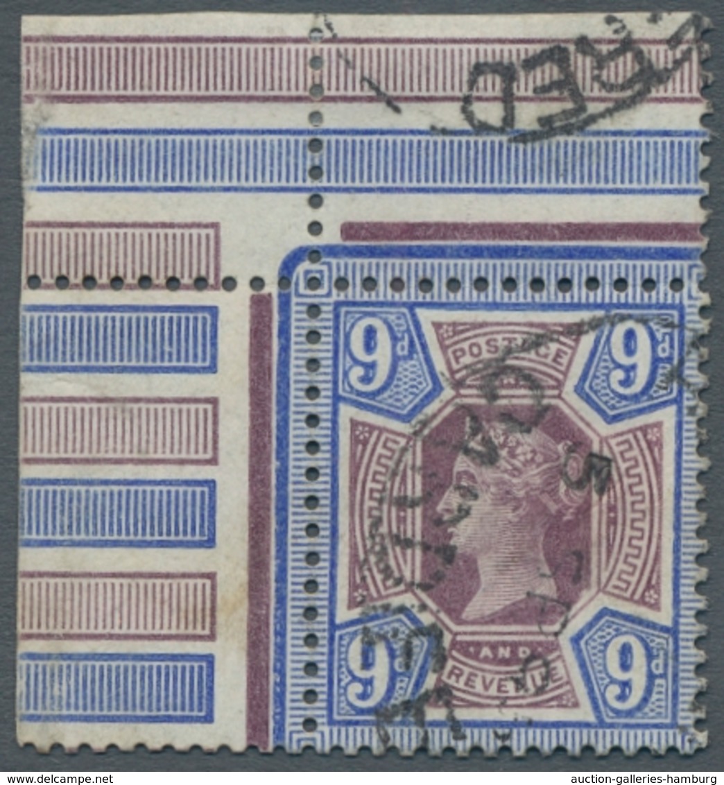 Großbritannien: 1887, "9 P. Anniversary Of The Government", Freshly Coloured Corner Of The Sheet Top - Otros & Sin Clasificación