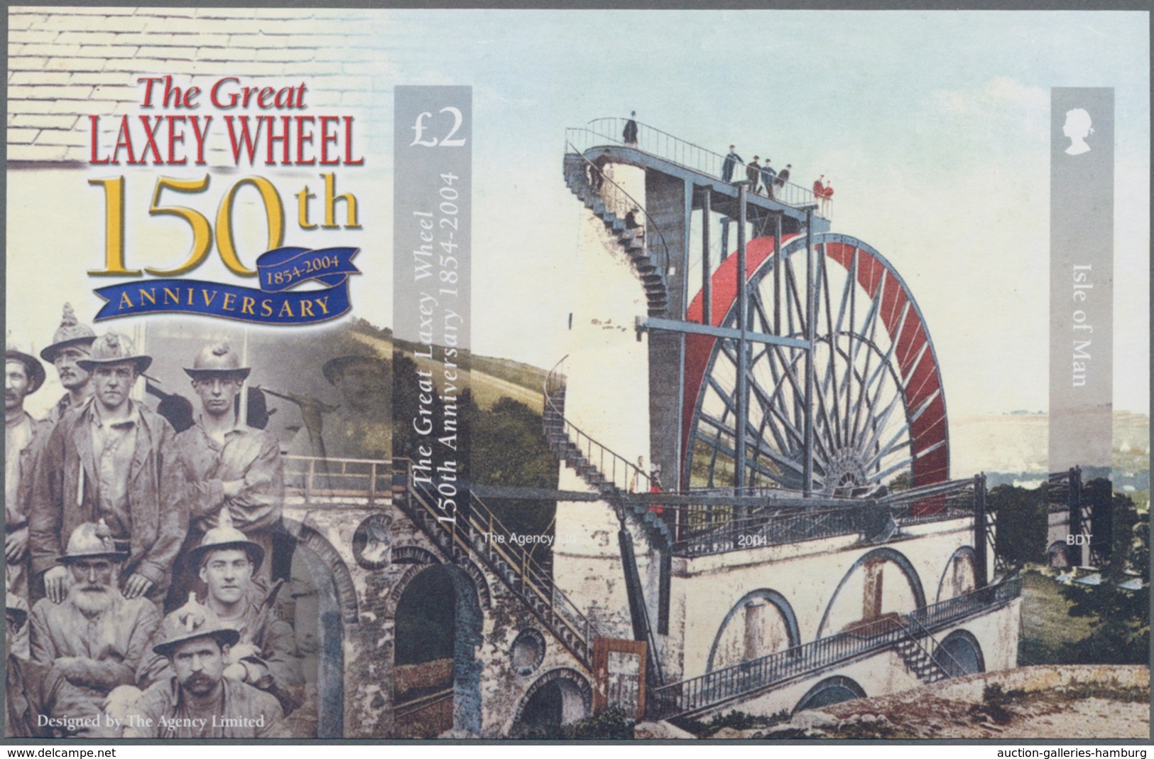 Großbritannien - Isle Of Man: 2004. IMPERFORATE Souvenir Sheet For The Issue "150 Years Water Wheel - Man (Insel)