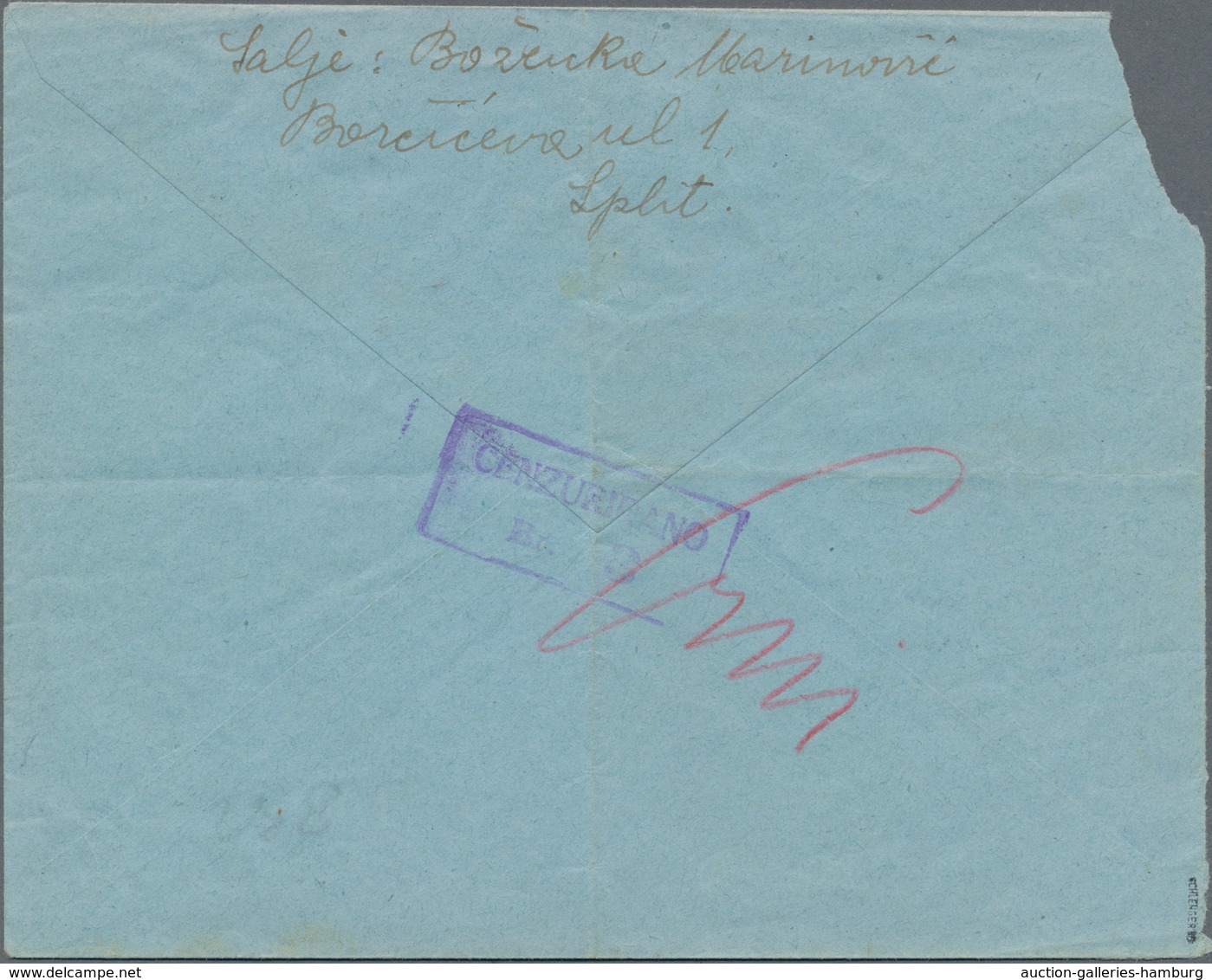 Jugoslawien - Volksrepubliken 1945: Kroatien: 1945, 20 K On 6 K Brown-olive And 30 K On 8 K Dark Bro - Croatia