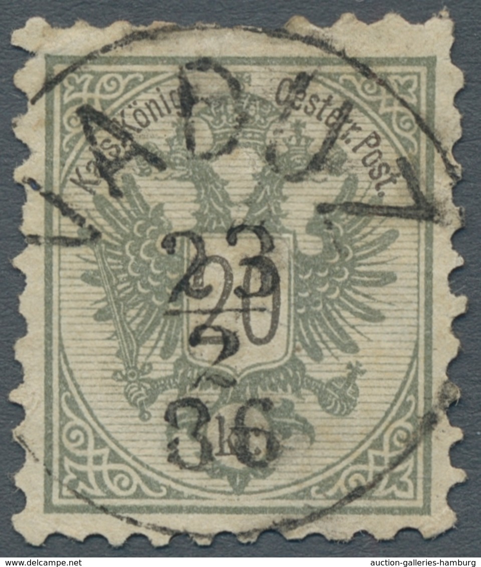 Liechtenstein - Vor- Und Mitläufer: 1883, "20 Kr. Doppeladler" Mit Klarem Und Zentralem VADUZ 23/2 8 - ...-1912 Precursores