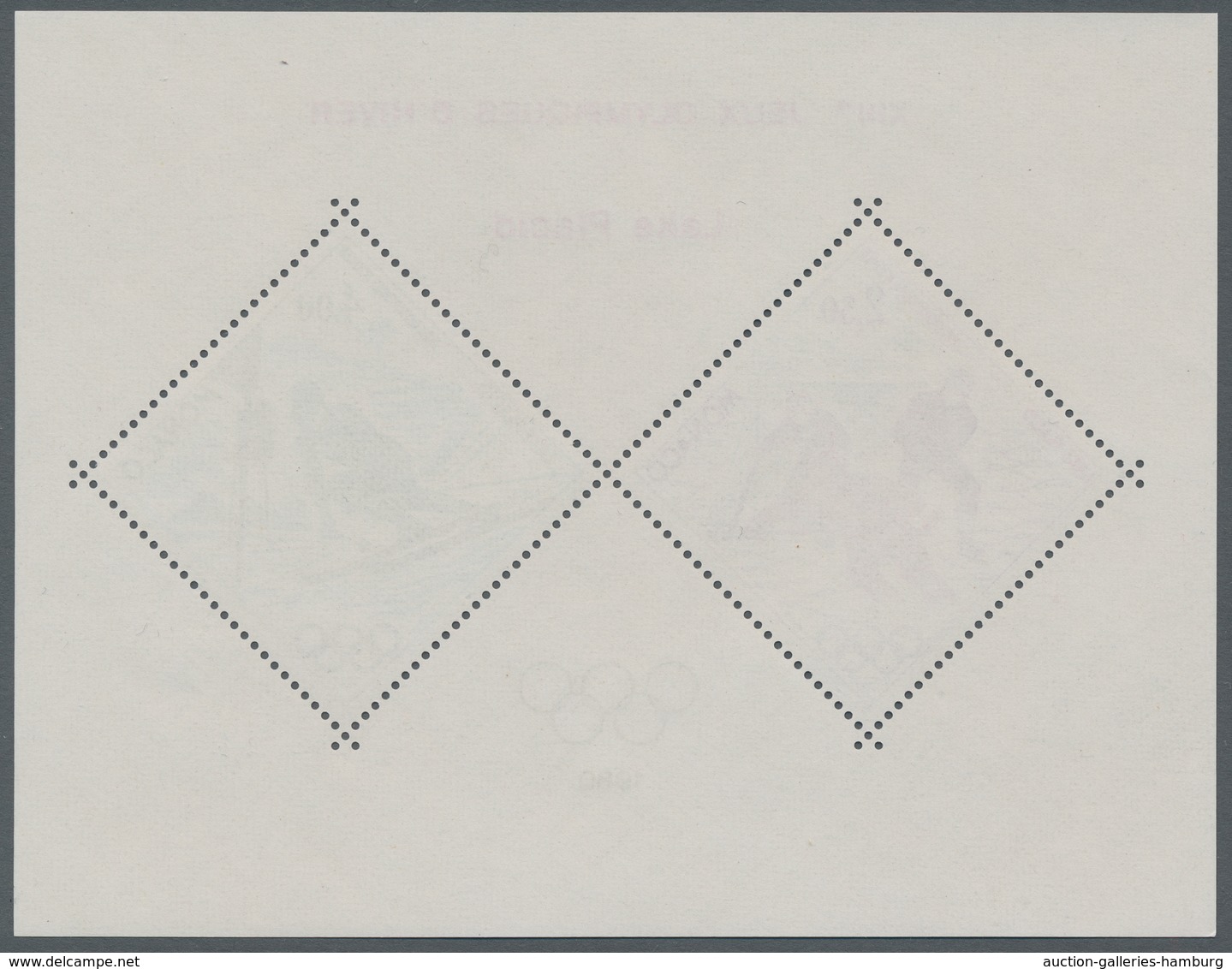 Monaco: 1980, Olympische Spiele, Postfrische Sonderdrucke In Blockform, Tadellose Erhaltung, Mi. 440 - Cartas & Documentos