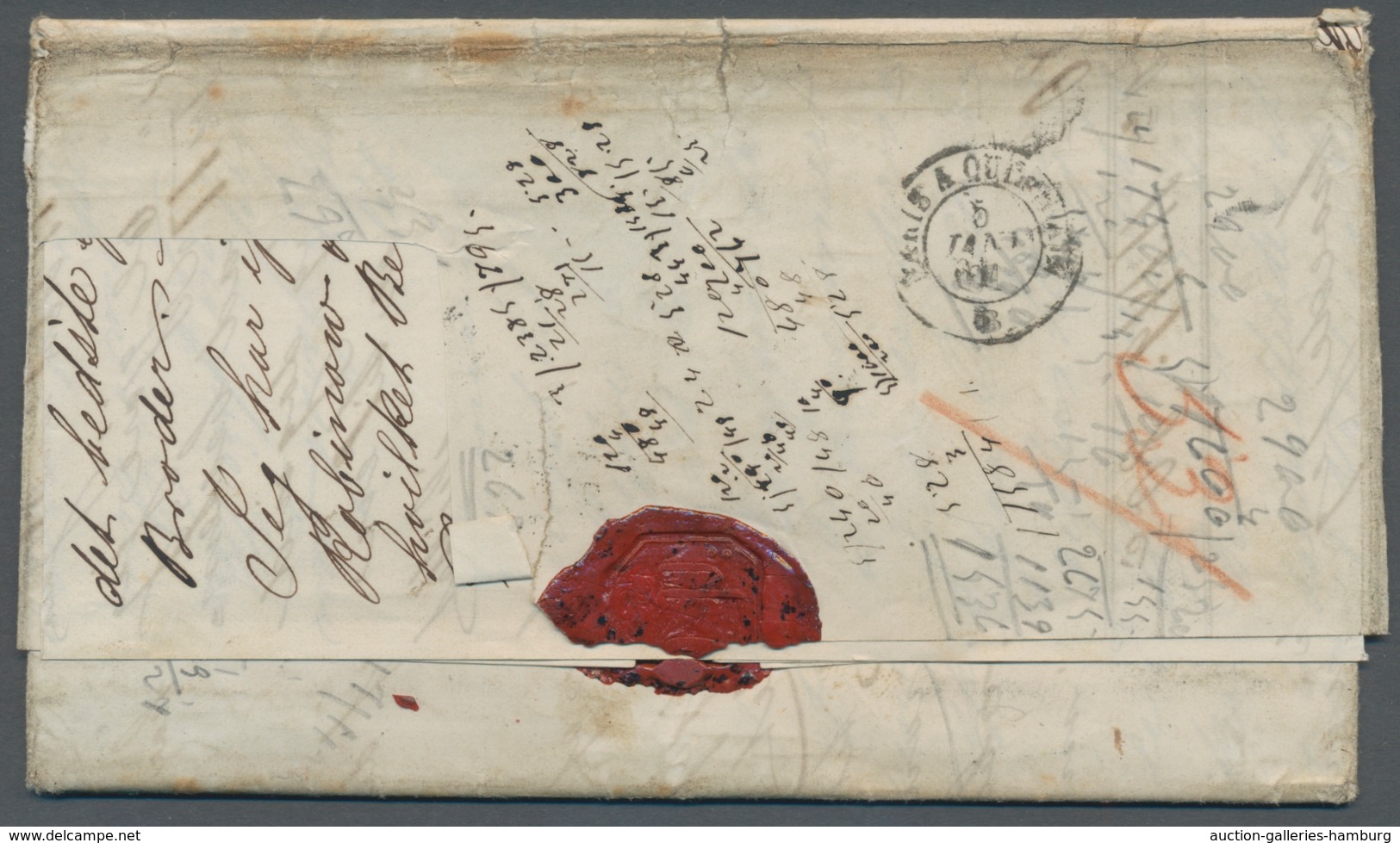 Norwegen - Vorphila: 1861, Letter With Complete Contents From Valencia To Toensberg (Norway), With F - ...-1855 Prefilatelia