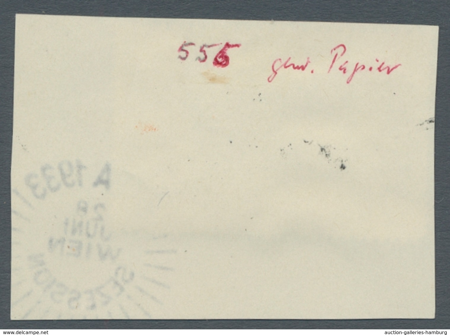 Österreich: 1933, WIPA 50g. + 50g. Einzelmarke, Mit Sonderstempel Auf Briefstück. Saubere Erhaltung. - Cartas & Documentos