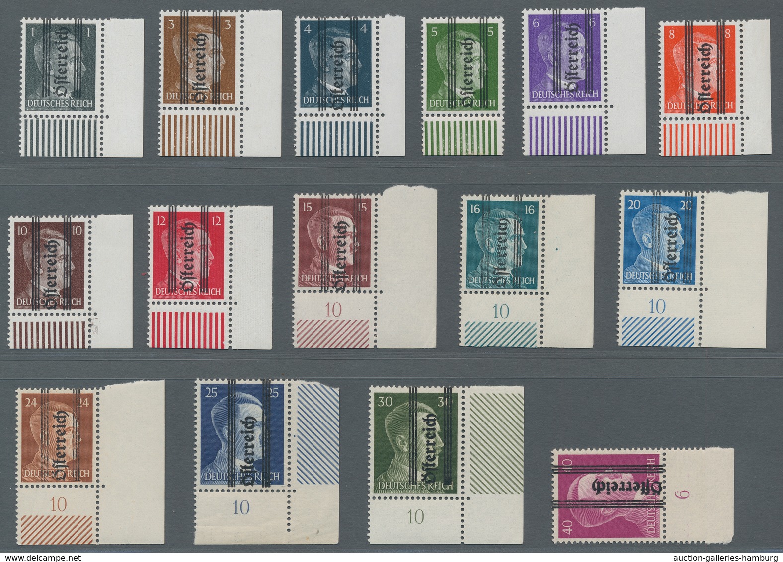 Österreich: 1945, "1 Bis 80 Pfg. Grazer Aufdruck", Postfrische Werte In Tadelloser Erhaltung, Außer - Covers & Documents